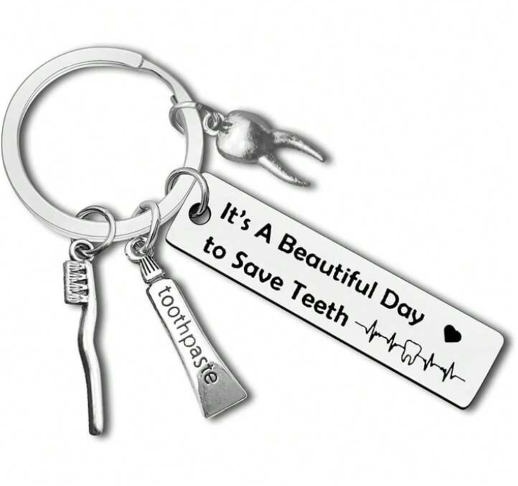 Saving Teeth Keychain