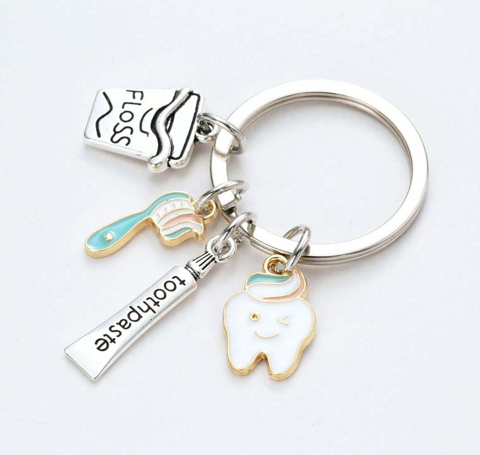 Tooth'pasted' Keychain